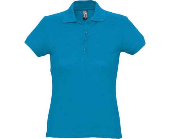 Рубашка поло женская Passion 170, ярко-бирюзовая G_4798.434, Цвет: бирюзовый, Размер: XL