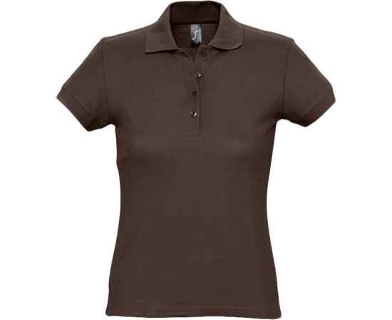 Рубашка поло женская Passion 170, шоколадно-коричневая G_4798.595, Цвет: шоколадный, Размер: XXL