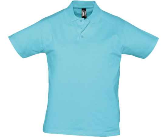 Рубашка поло мужская Prescott Men 170, бирюзовая G_6086.425, Цвет: бирюзовый, Размер: XXL