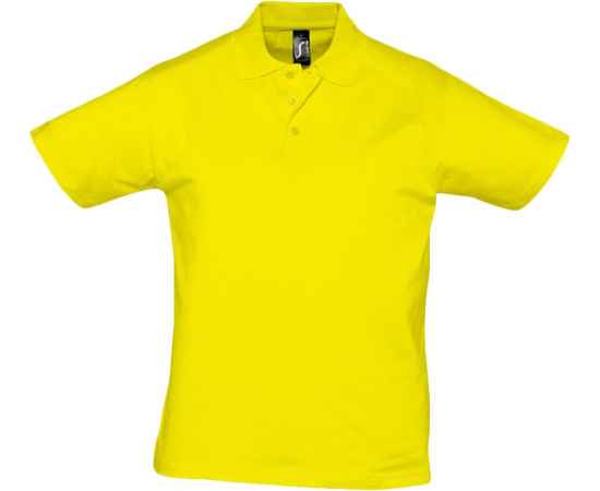 Рубашка поло мужская Prescott Men 170, желтая (лимонная) G_6086.891, Цвет: лимонный, Размер: S