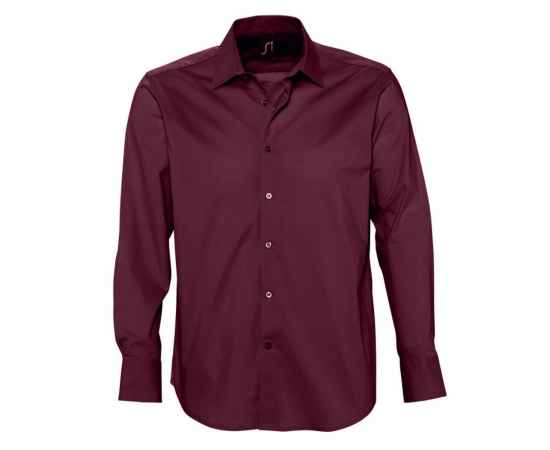 Рубашка мужская с длинным рукавом Brighton, бордовая, размер 4XL, Цвет: бордо, Размер: 4XL