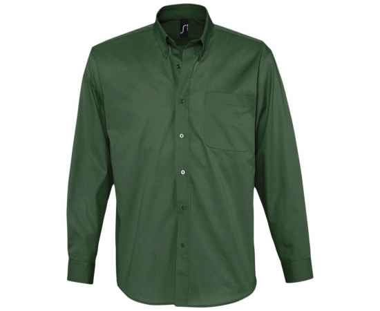 Рубашка мужская с длинным рукавом Bel Air темно-зеленая, размер S, Цвет: зеленый, Размер: S