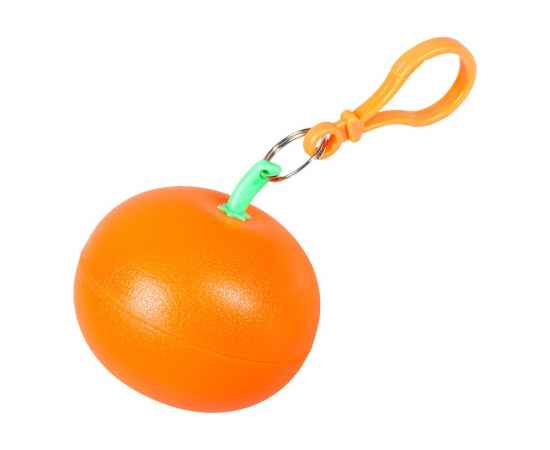 Дождевик в футляре «Фрукт», оранжевый мандарин, Цвет: оранжевый, Размер: диаметр 6