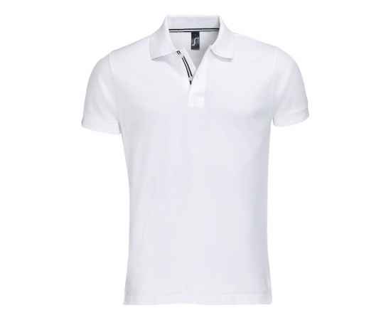 Рубашка поло мужская Patriot 200, белая с черным G_005769063XL, Цвет: черный, Размер: 3XL