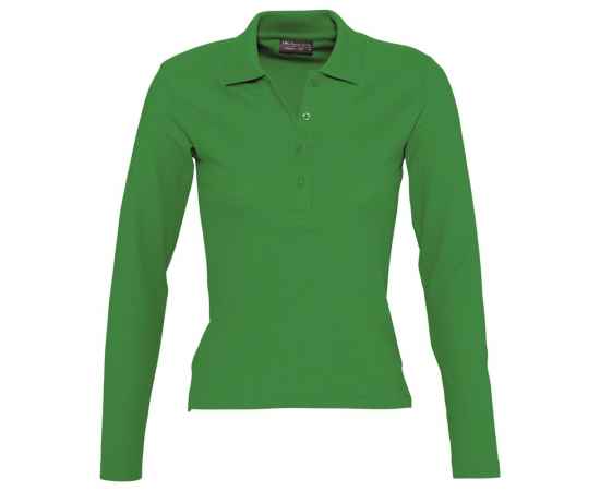 Рубашка поло женская с длинным рукавом Podium ярко-зеленая G_11317272XL