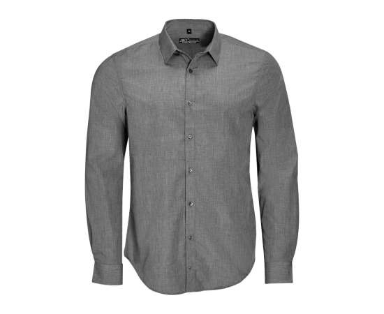 Рубашка Barnet Men серый меланж, размер S, Цвет: серый меланж, Размер: S