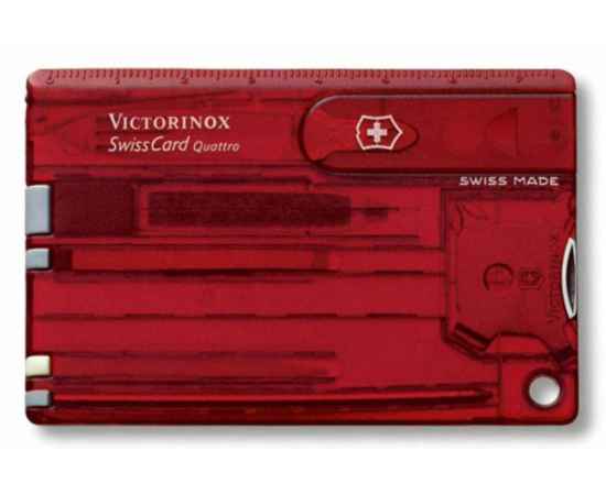 Набор инструментов SwissCard Quattro, красный, Цвет: красный, Размер: 8
