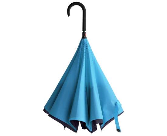Зонт наоборот Unit Style, трость, сине-голубой, Цвет: голубой, Размер: Длина 78 см