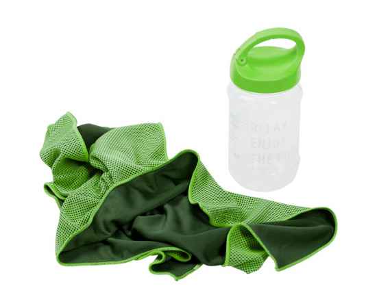 Охлаждающее полотенце Weddell, зеленое, Цвет: зеленый, Размер: полотенце 80х30 с