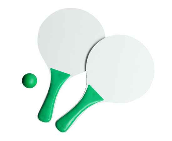 Набор для игры в пляжный теннис Cupsol, зеленый, Цвет: зеленый, Размер: 33x19 см