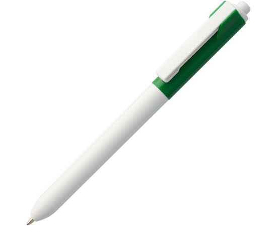 Ручка шариковая Hint Special, белая с зеленым, Цвет: зеленый, Размер: 14х1 см