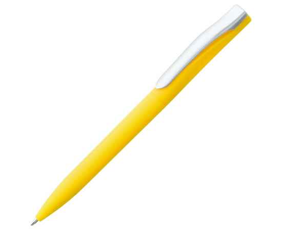 Ручка шариковая Pin Soft Touch, желтая, Цвет: желтый, Размер: 14
