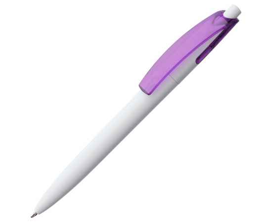 Ручка шариковая Bento, белая с фиолетовым, Цвет: фиолетовый, Размер: 14