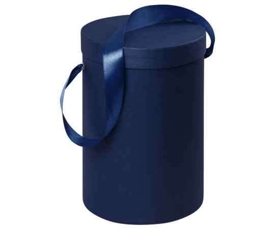 Подарочная коробка Rond, синяя, Цвет: синий, Размер: диаметр 16 см