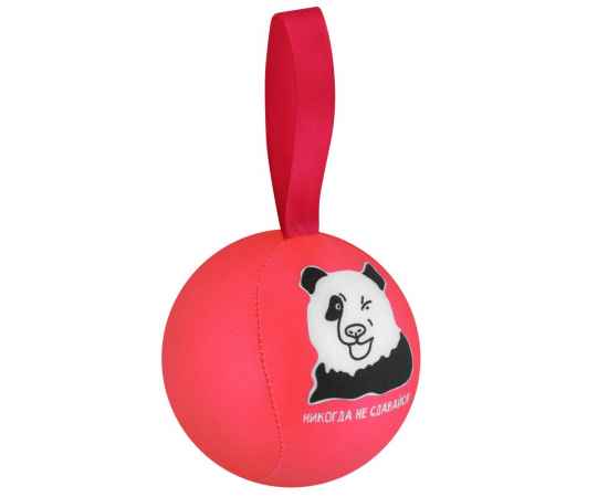 Шарик-антистресс с пожеланием «Панда», розовый, Цвет: розовый, Размер: шарик: диаметр 9 с