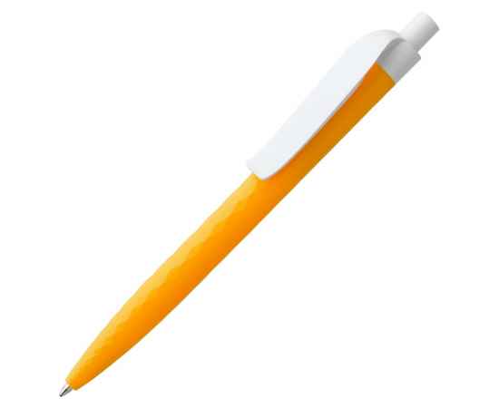 Ручка шариковая Prodir QS01 PMP-P, оранжевая с белым, уценка, Цвет: оранжевый, Размер: 14х1 см