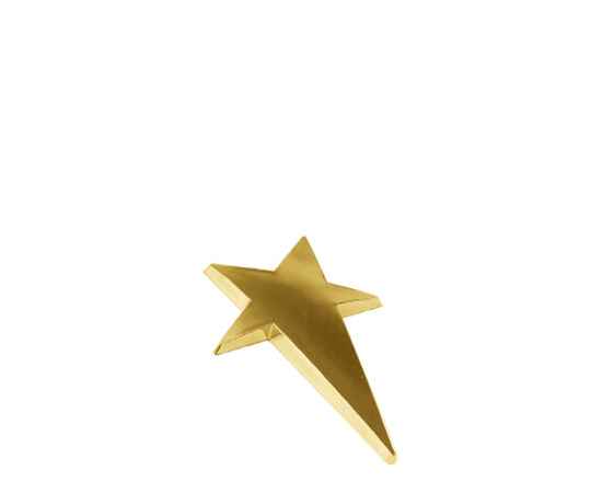 1502-105 Накладка Звезда, золото, Цвет: Золото
