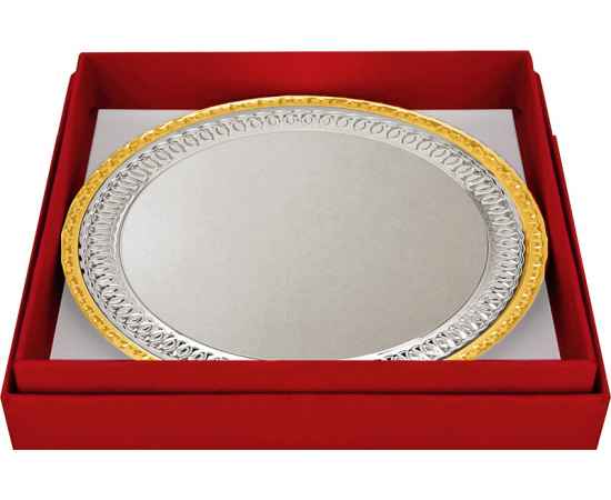 1825-002 Футляр для тарелки, 15,5х3х15,5 (красный), Размер: 15,5х3х15,5