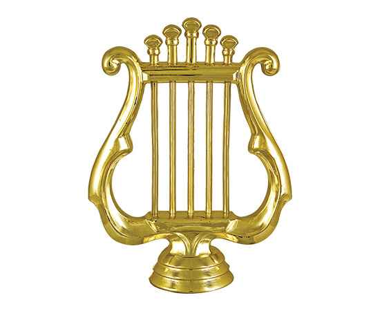 2344-110 Фигура Лира, золото, Цвет: Золото