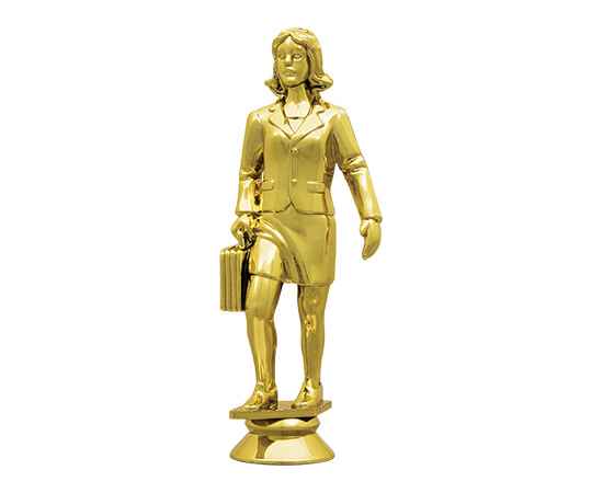 2372-100 Фигура Бизнес-леди, золото, Цвет: Золото
