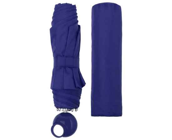 Зонт складной Floyd с кольцом, синий, Цвет: синий, Размер: длина 57 см