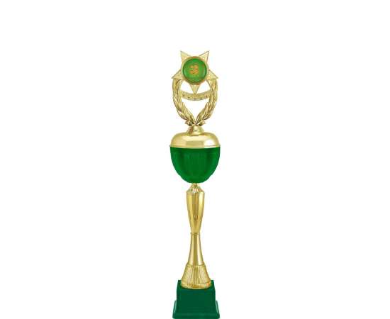 Кубок Триумф 3 место, золото (зеленый), Цвет: Золото