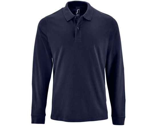 Рубашка поло мужская с длинным рукавом Perfect LSL Men, темно-синяя G_02087319S, Цвет: темно-синий, Размер: S