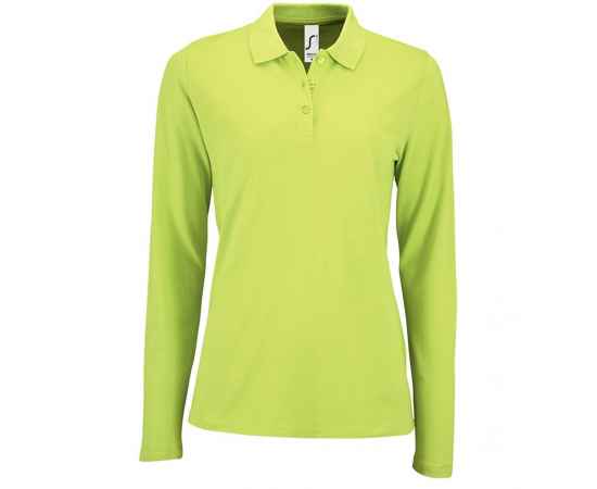 Рубашка поло женская с длинным рукавом Perfect LSL Women, зеленое яблоко G_02083280S, Цвет: зеленое яблоко, Размер: S