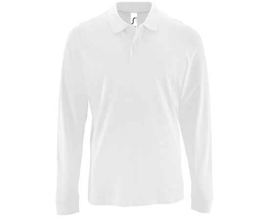 Рубашка поло мужская с длинным рукавом Perfect LSL Men, белая G_02087102XL, Цвет: белый, Размер: XXL