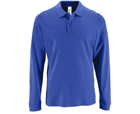 Рубашка поло мужская с длинным рукавом Perfect LSL Men, ярко-синяя G_020872413XL, Цвет: синий, Размер: 3XL