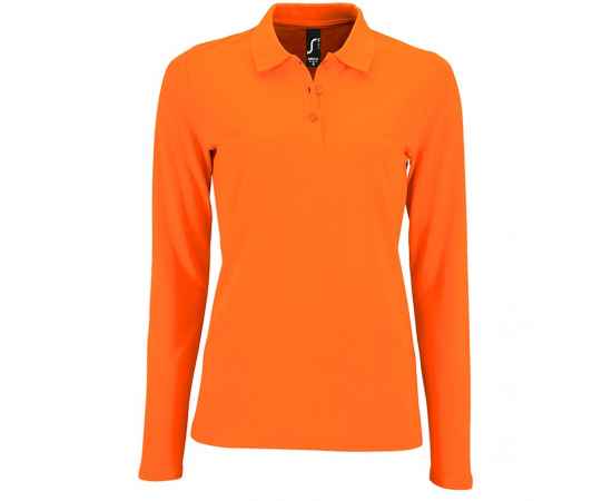 Рубашка поло женская с длинным рукавом Perfect LSL Women, оранжевая G_02083400S, Цвет: оранжевый, Размер: S