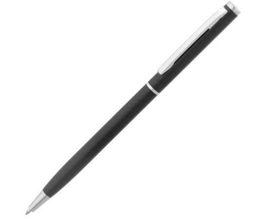 Ручка шариковая Hotel Chrome, ver.2, матовая черная, Цвет: черный, Размер: 13х0