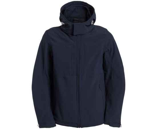 Куртка мужская Hooded Softshell темно-синяя, размер S, Цвет: темно-синий, Размер: S