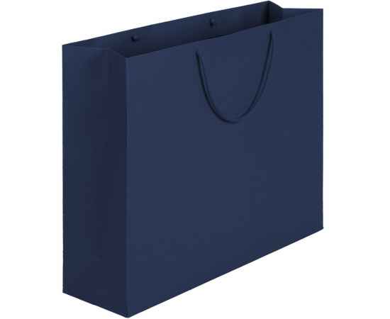 Пакет бумажный Ample L, синий, Цвет: синий, Размер: 43х35х12 см