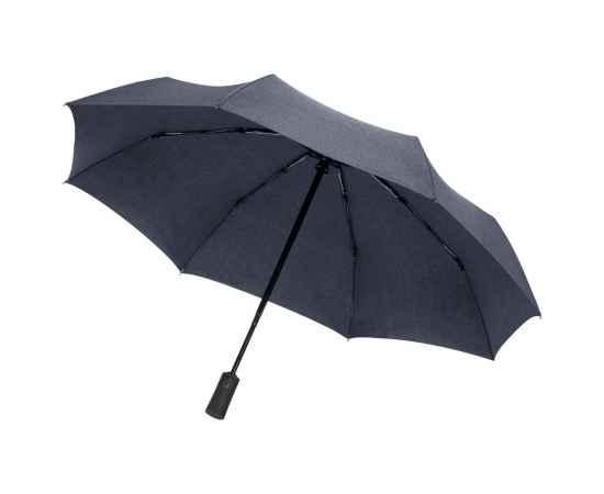 Складной зонт rainVestment, темно-синий меланж, Цвет: темно-синий, Размер: длина 57 см