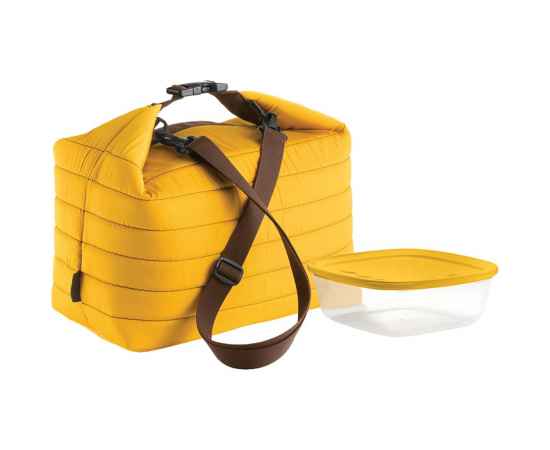 Набор Handy: термосумка и контейнер, большой, желтый, Цвет: желтый, Размер: 30x30x18 см
