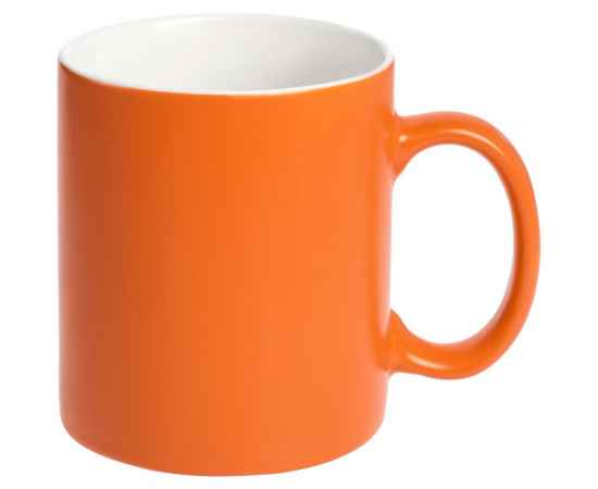 Кружка Promo матовая, оранжевая, Цвет: оранжевый, Объем: 300, Размер: диаметр 8 см
