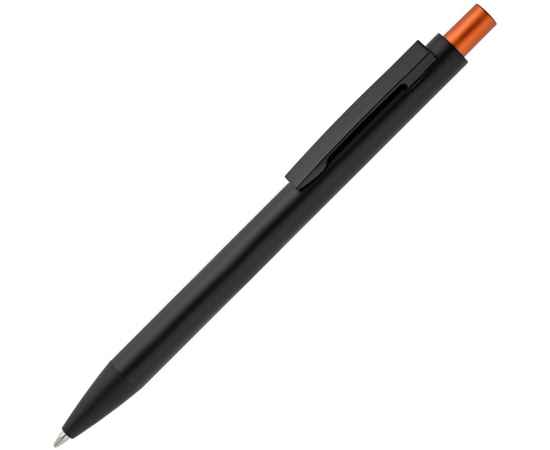 Ручка шариковая Chromatic, черная с оранжевым, Цвет: оранжевый, Размер: 14