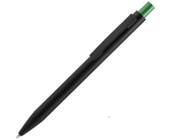 Ручка шариковая Chromatic, черная с зеленым, Цвет: зеленый, Размер: 14