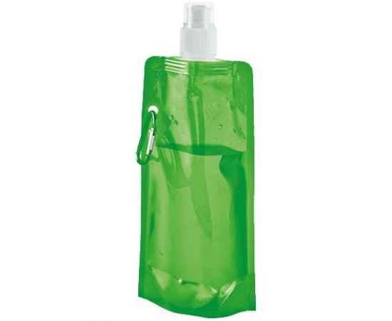 Складная бутылка HandHeld, зеленая, Цвет: зеленый, Объем: 400, Размер: 11x21