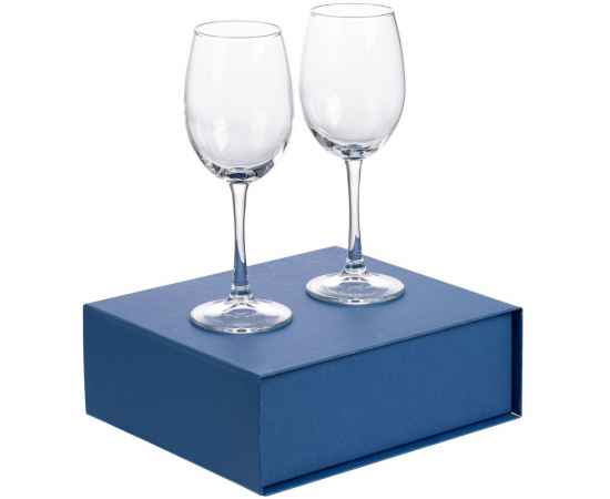 Набор из 2 бокалов для вина Wine House , синий, Цвет: синий, Объем: 300, Размер: бокал: высота 21 см