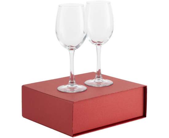 Набор из 2 бокалов для вина Wine House, красный, Цвет: красный, Объем: 300, Размер: бокал: высота 21 см