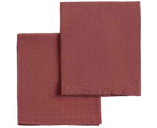 Набор полотенец Fine Line, красный, Цвет: красный, Размер: 45х60 см