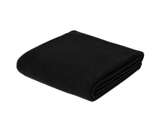 Флисовый плед Warm&Peace, черный, Цвет: черный, Размер: 100х140 см