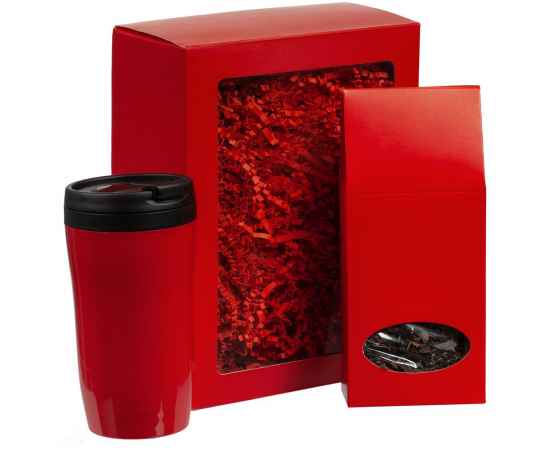 Набор Taiga, красный, Цвет: красный, Размер: термостакан: 14