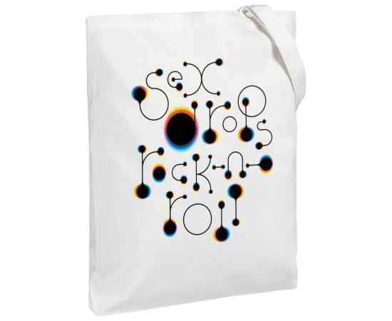 Холщовая сумка No Drugs, молочно-белая, Цвет: белый, Размер: 35х38х6 см