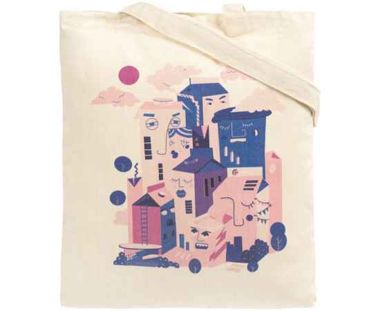 Холщовая сумка «Йогуртбург», неокрашенная, Цвет: неокрашенный, Размер: 35х40 см