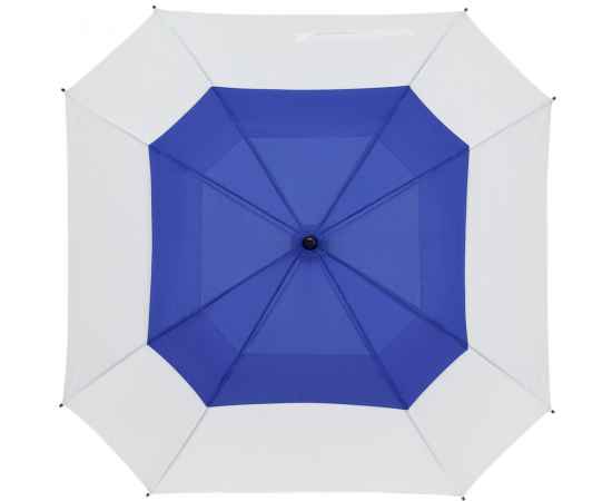 Квадратный зонт-трость Octagon, синий с белым, Цвет: синий, Размер: длина 85 см