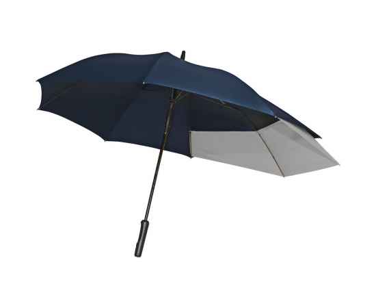 Зонт-трость Fiber Move AC, темно-синий с серым, Цвет: темно-синий, Размер: Длина 84 см