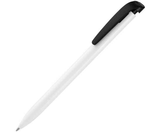 Ручка шариковая Favorite, белая с черным, Цвет: черный, Размер: 13